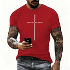 Jesus Cross Print Christian T-shirt