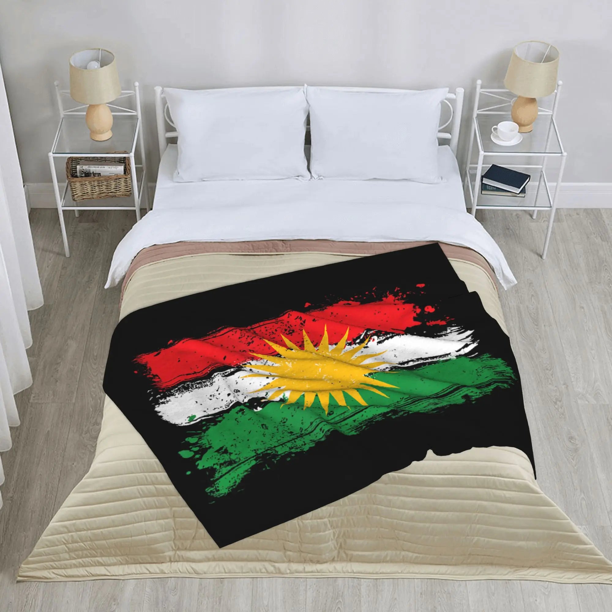 Kurdistan Flag Blankets