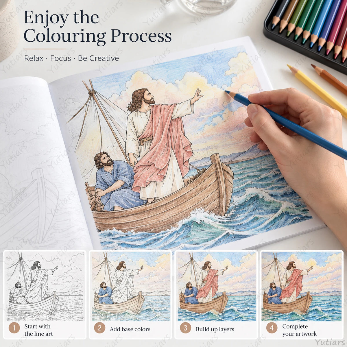 Jesus Adult Coloring Book