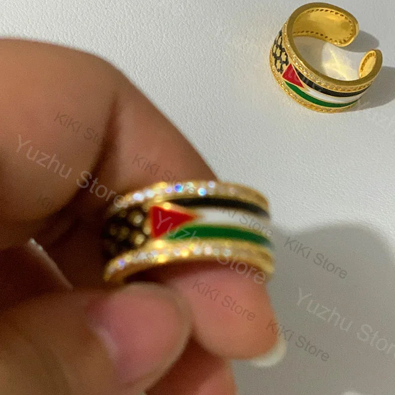 Kufiya Zircon Rings