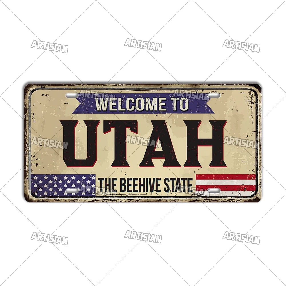 USA Landmark License Plate
