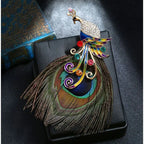 Luxury and fashionable peacock pin