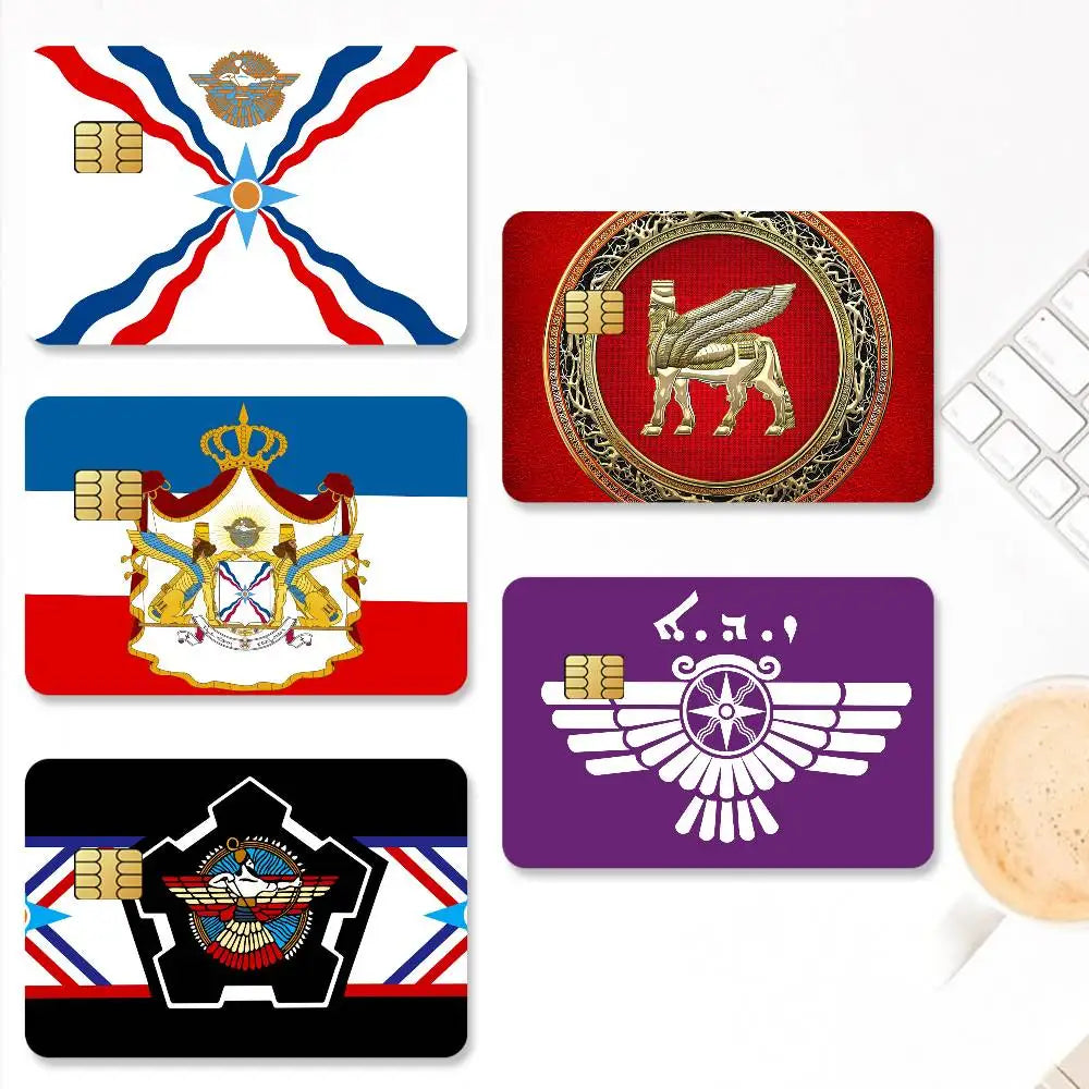 Flag Assyrian Credit Card Stickers