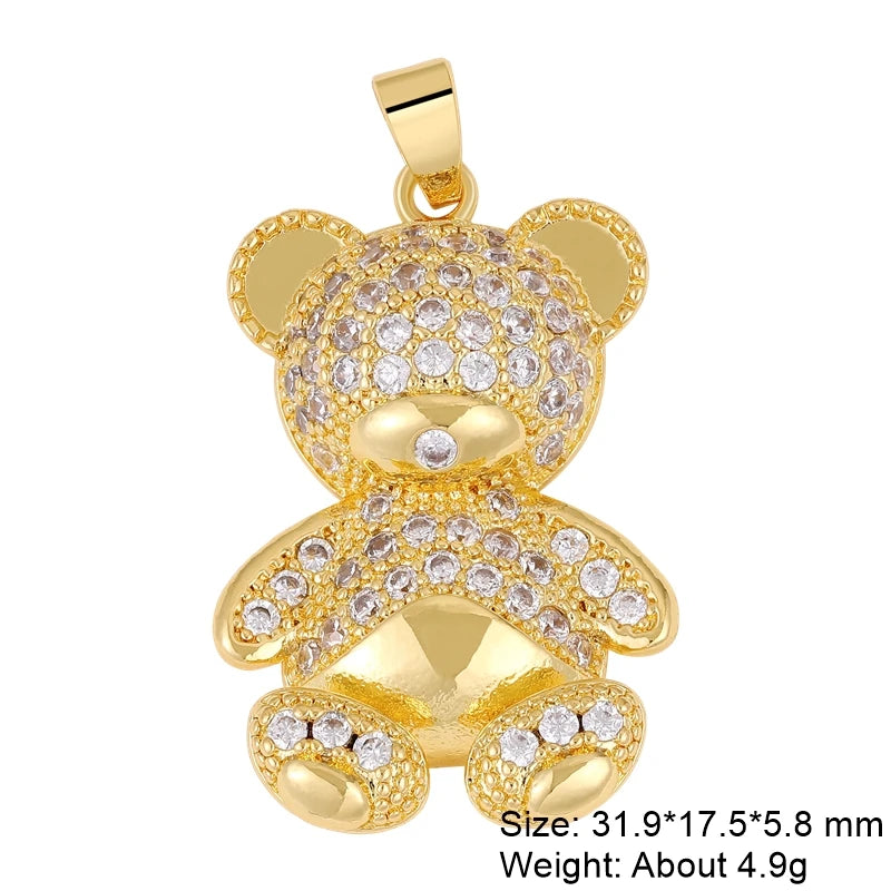 Gold Plated Handmade Colorful Star Of David Charms