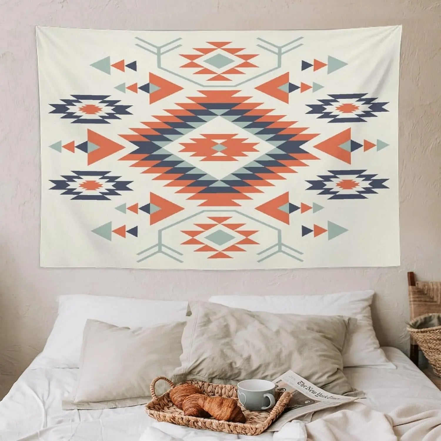 Southwestern Aztec Tapestry Wall Hanging Southwest Native American