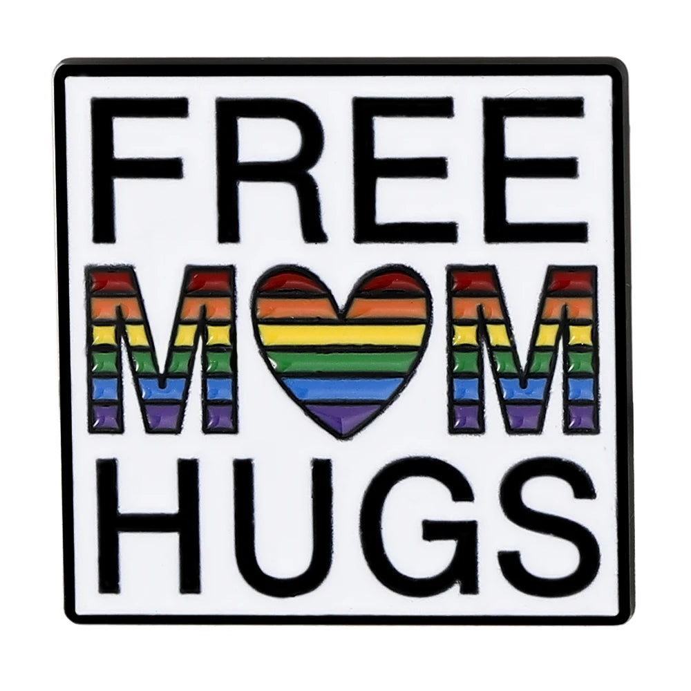 Rainbow Theme Design Love Enamel Brooches Pride To LGBTQ