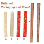 Personalized Chopsticks Chinese Chicken Wings Wooden Engraved