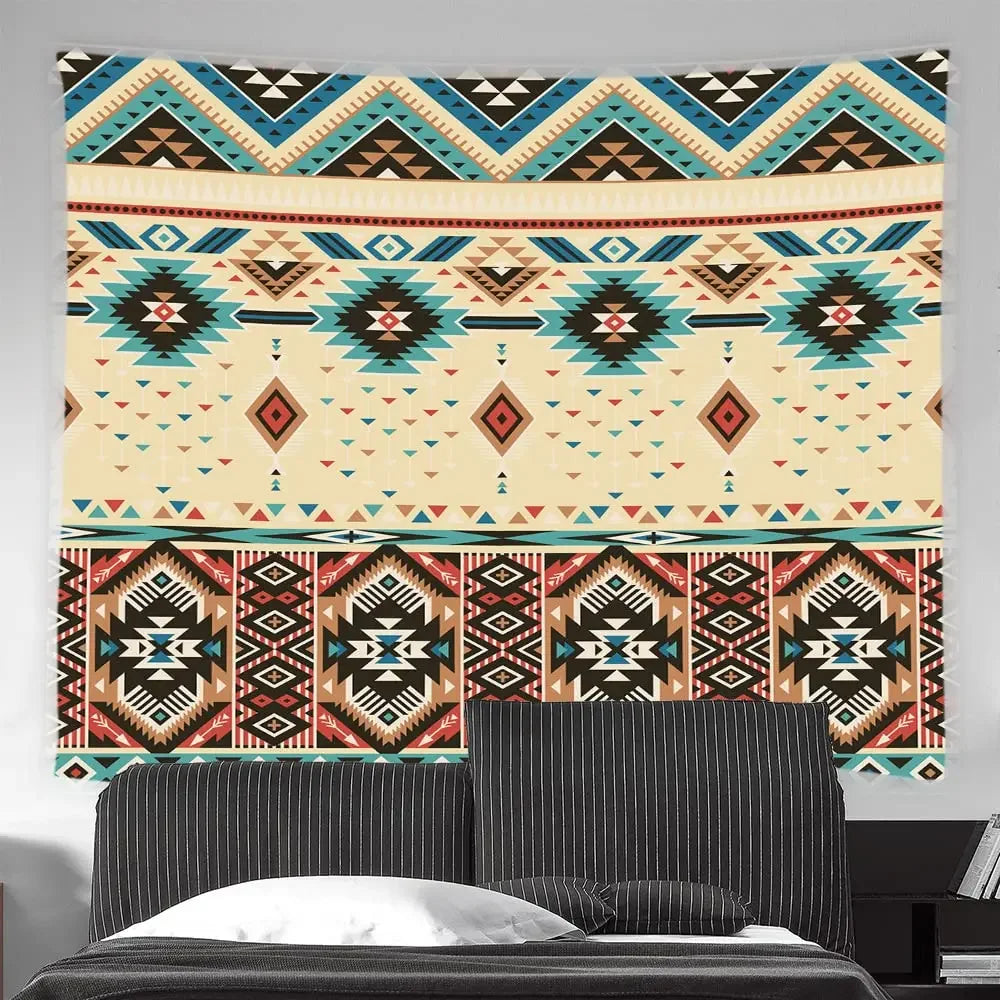 Native Tribal Navajo Vintage Tapestry Wall Hanging Decor