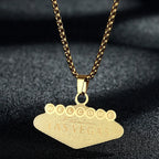 Engraved Star Pendant Necklace