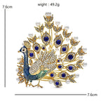 Luxury Pearl Peacock Brooches