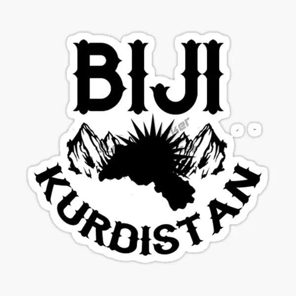 Kurdistan Map National Flag and Emblem Sticker