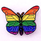 Pride Rainbow Butterfly Badge LGBT Enamel Pin