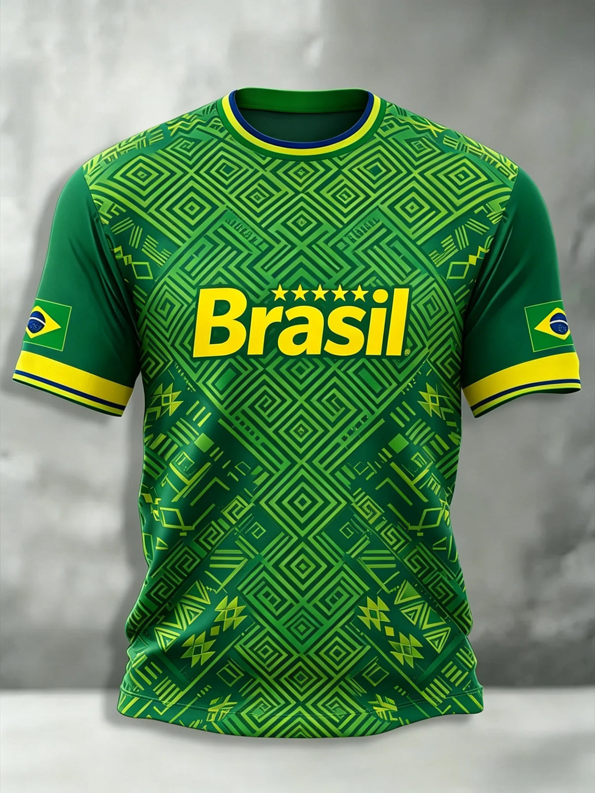 Brazil Style Football Jersey Unisex Top