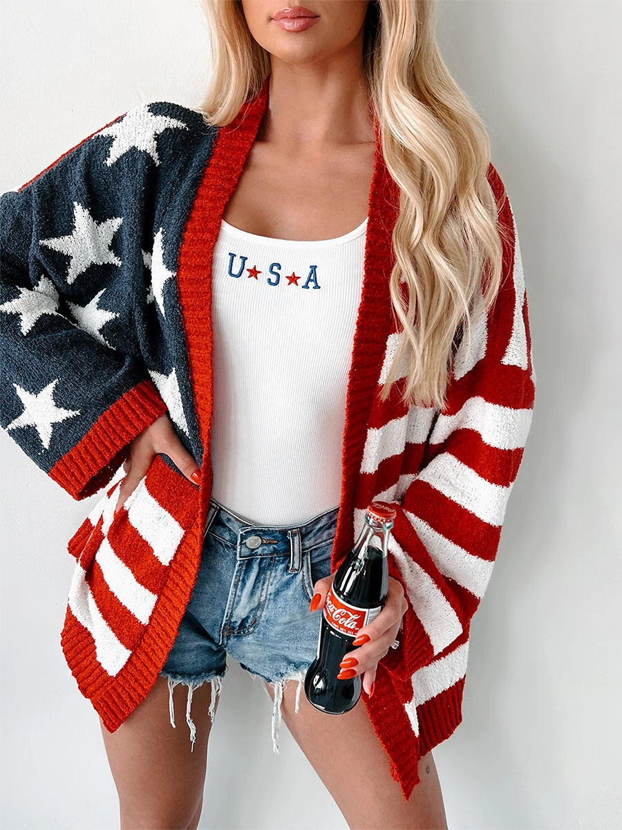 Women's USA Flag Sweaters