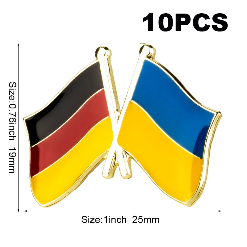 10pc Ukraine Friendship Badge International Collections