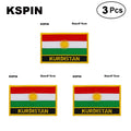 KURDISTAN Shape Flag Patches