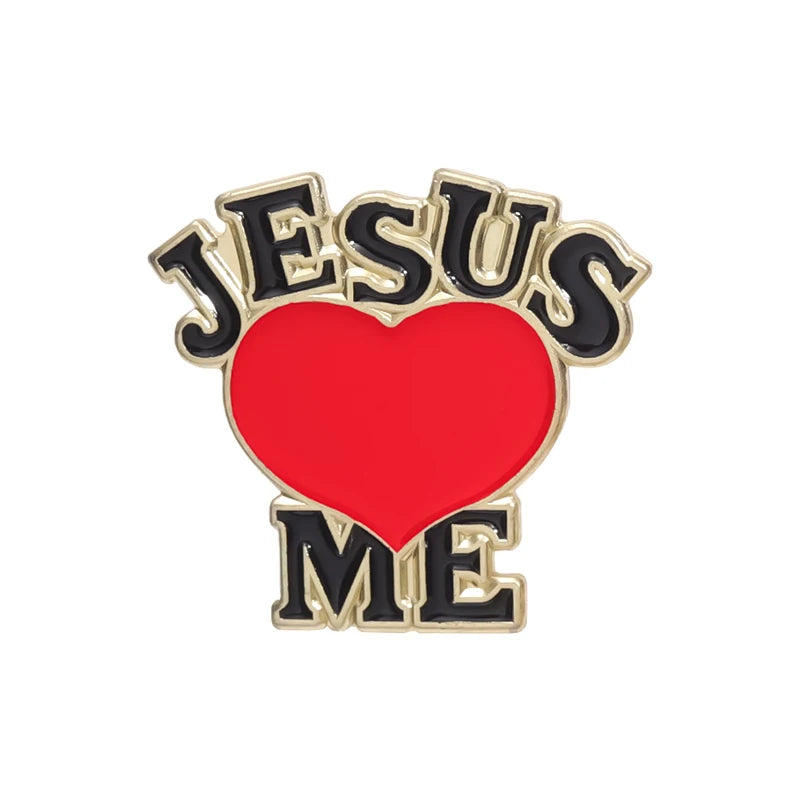 Jesus Love Me Collected Enamel Pins