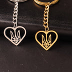 Ukraine National Emblem Keychain Party
