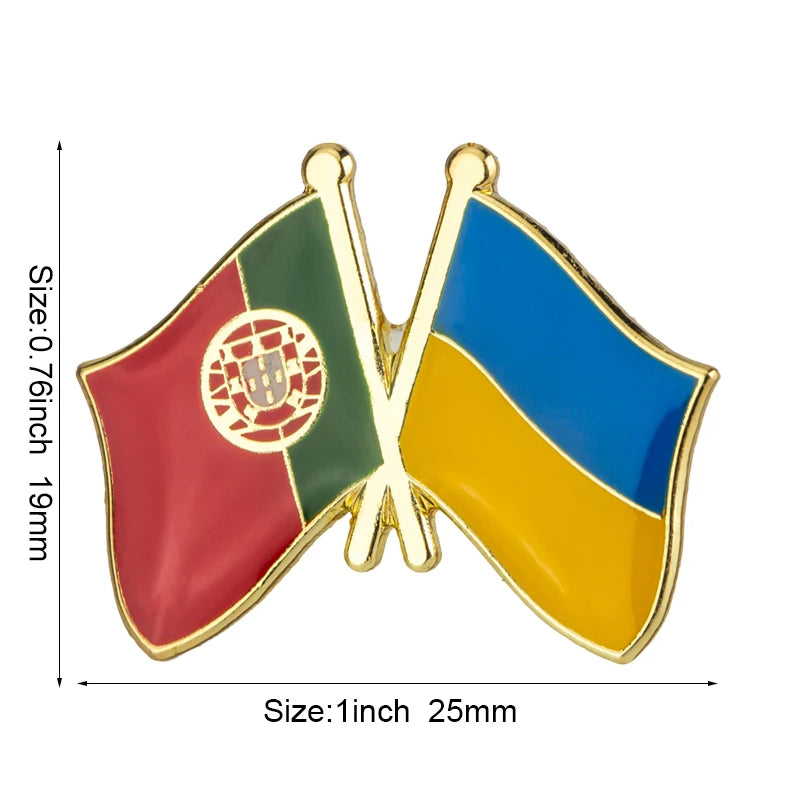 Ukraine Flag Laple Pin Badge