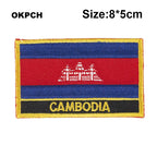 Cambodia National Flag Embroidered  Patches