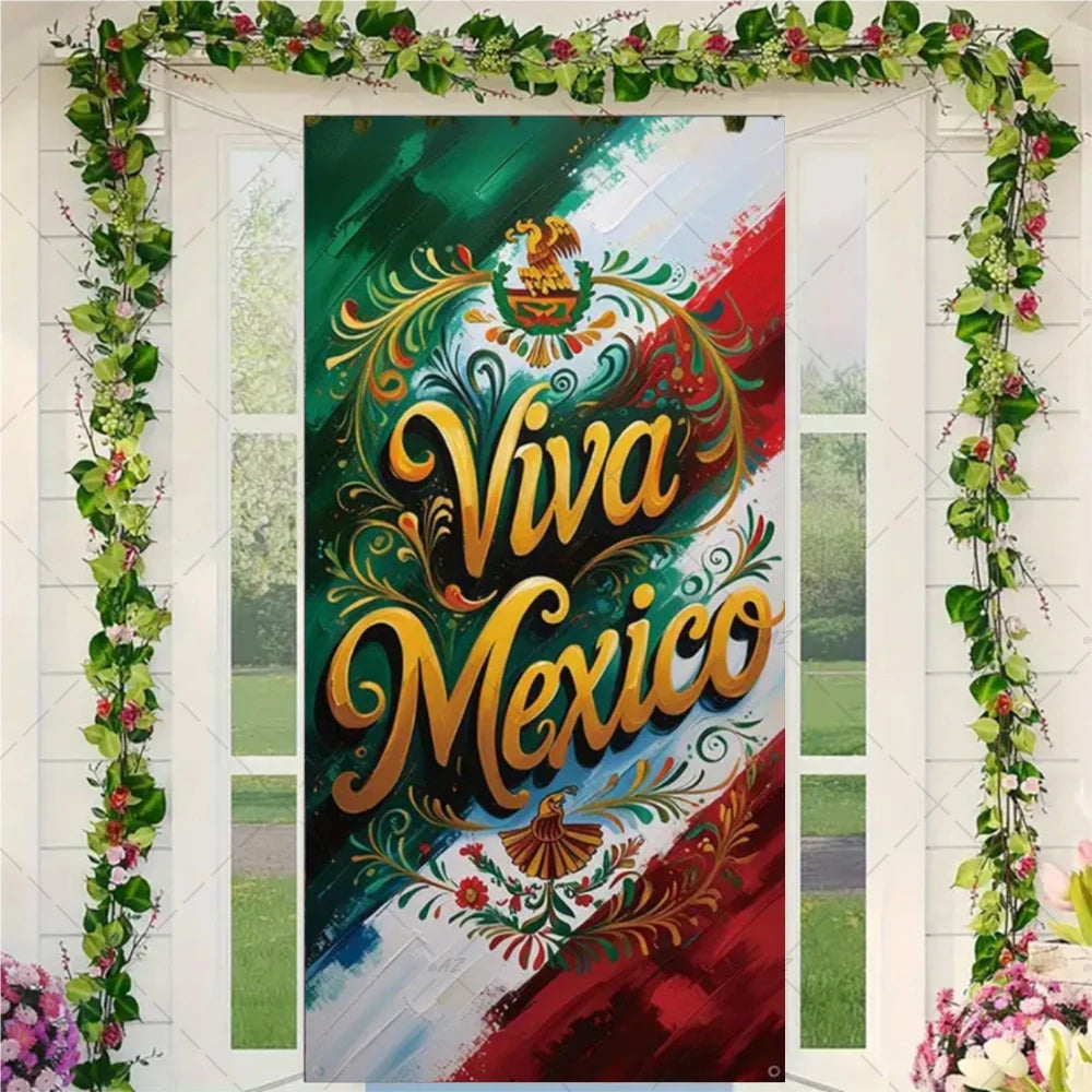Festival Mexican Lndependence Day Door Banner