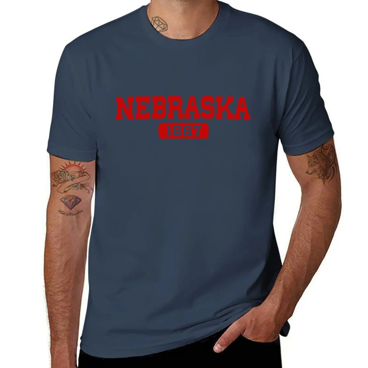 Nebraska Est. 1867 In Red T-Shirt