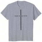 Jesus Cross Print Christian T-shirt