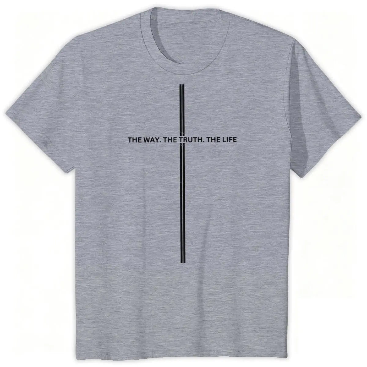 Jesus Cross Print Christian T-shirt