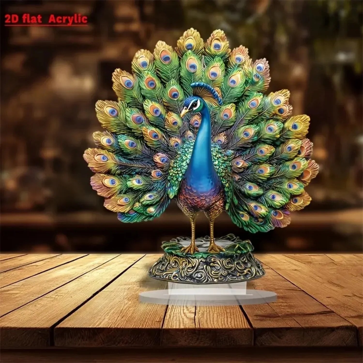 Peacock Spreading Tail