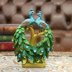 Luxury Peacock Statue Resin Figurine