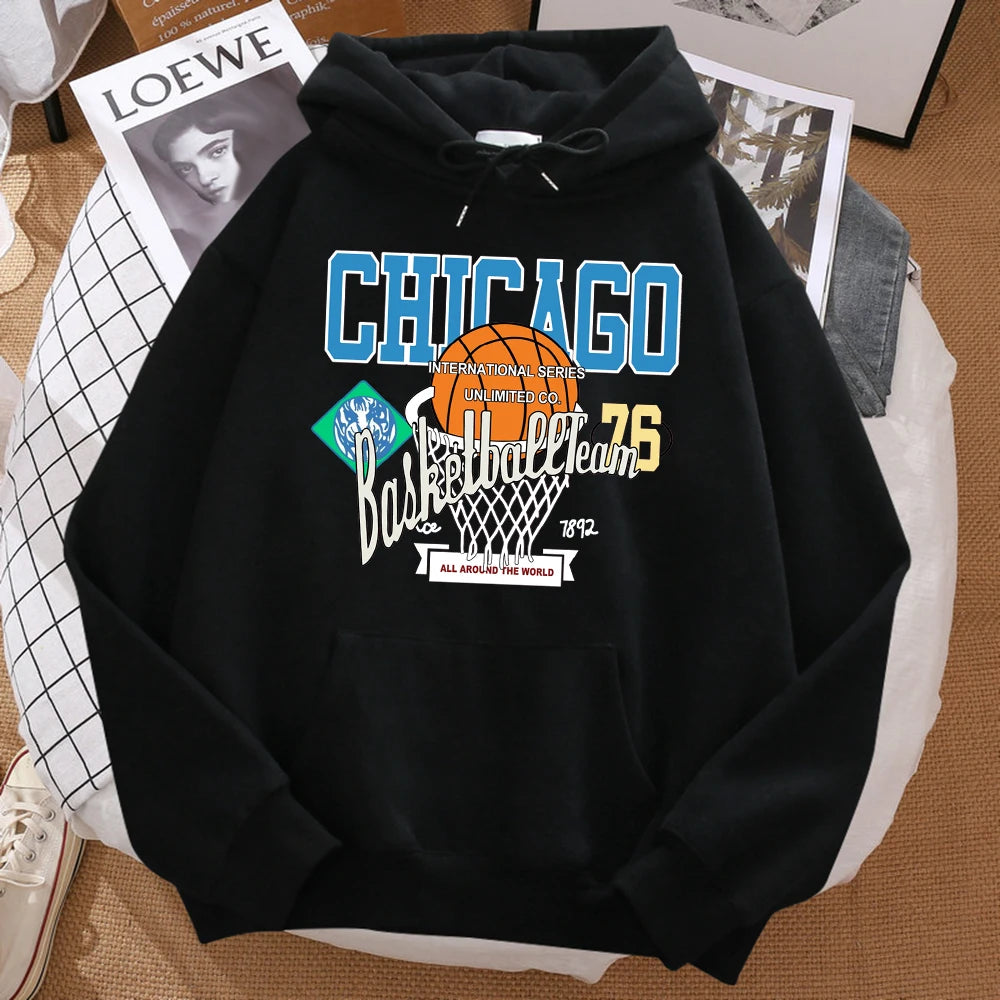 Chicago Basketball Team 76 All Around The World Hoody