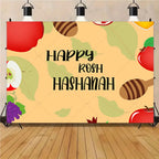 Happy Purim Rosh Hashanah Theme Backdrop Jewish New Year Party