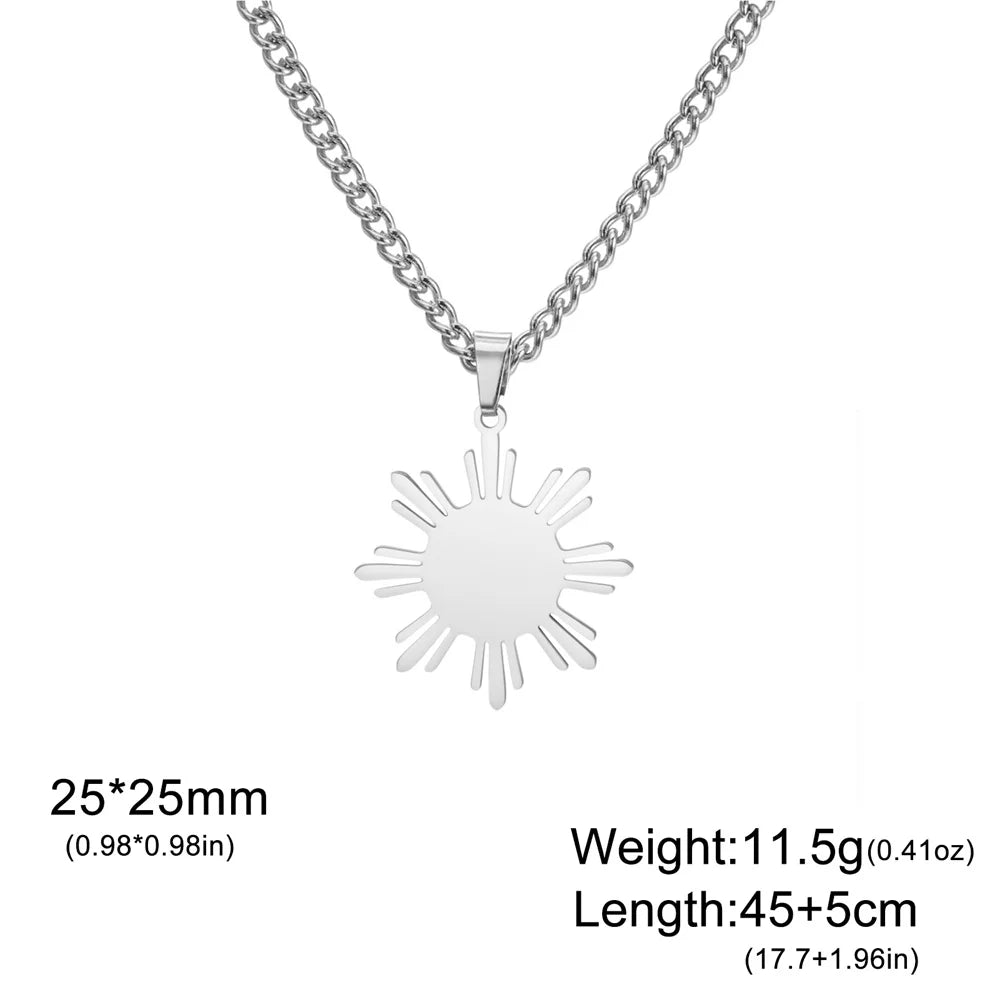 Sun Pendant Necklace
