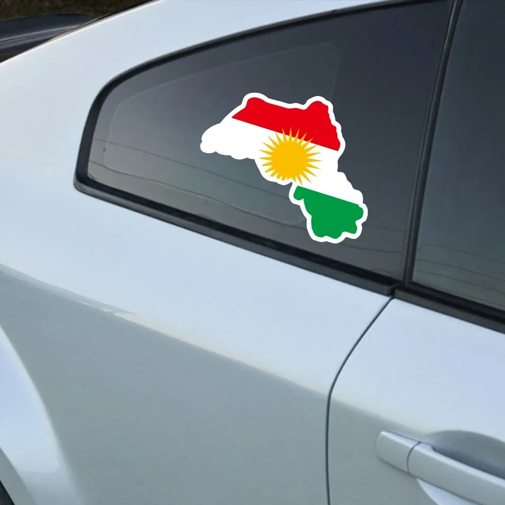 Kurdistan Kurds Map Creative Stickers Car