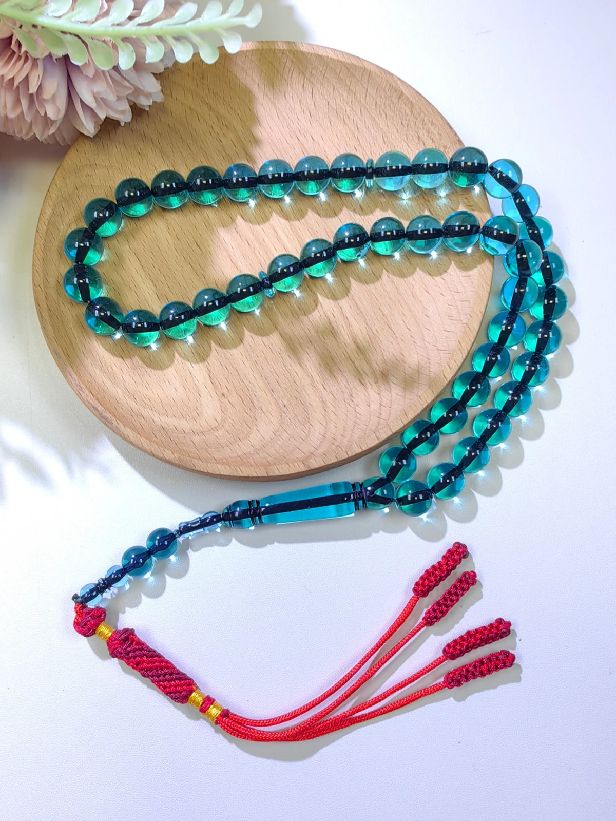 Blue Emerald Tasbih