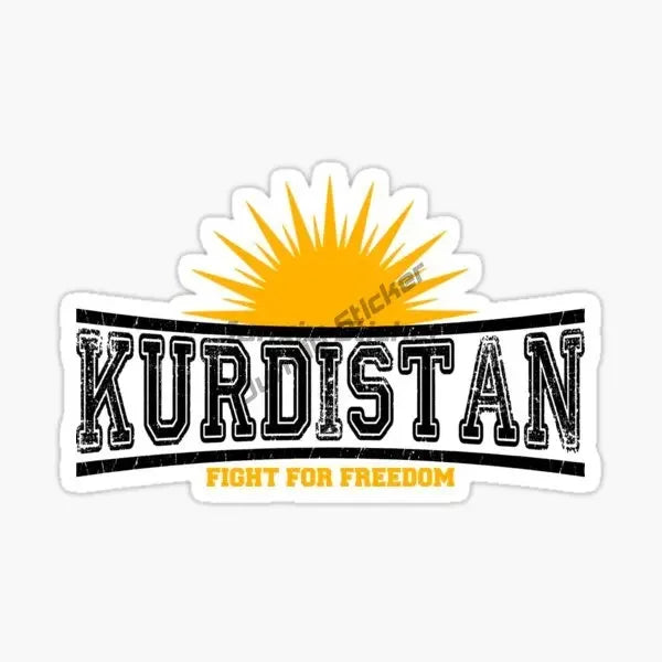 Kurdistan Flag Map Emblem Stickers