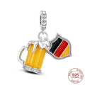 German Beer Flag Pendant Fit Bracelet
