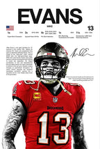 Classic American Football Sports Star Art Poster