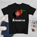 Men Afghan Country Map Tshirt