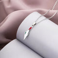 Stainless Steel Map of Syria Pendant Necklace