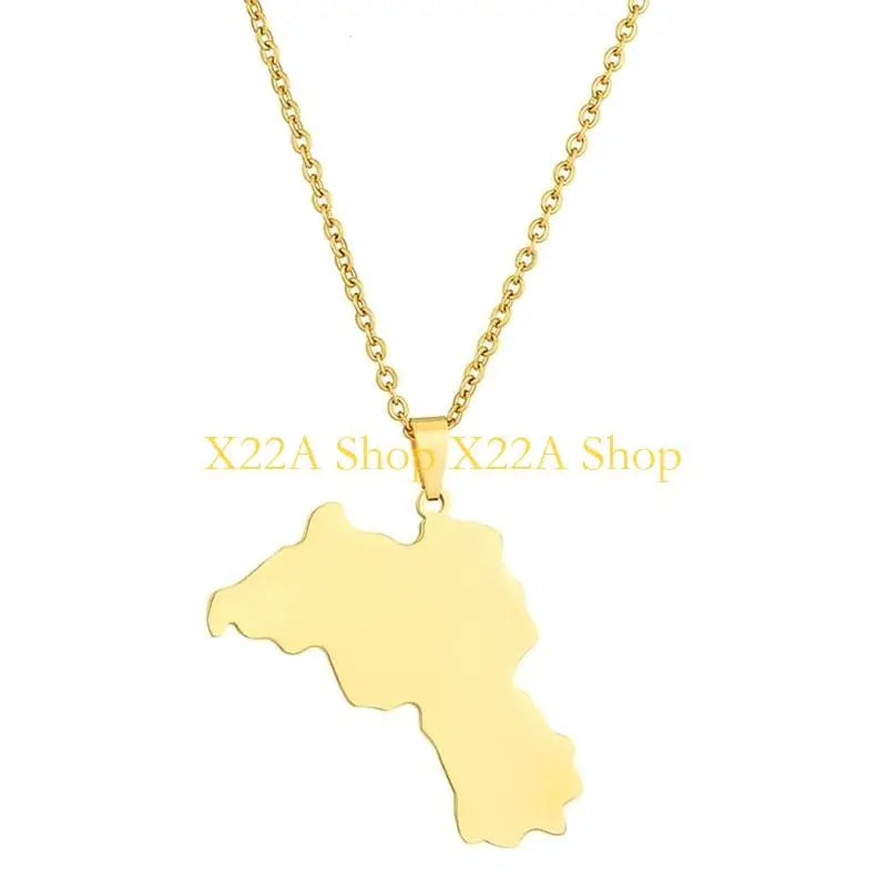 Unique Kurdistan Map Necklace