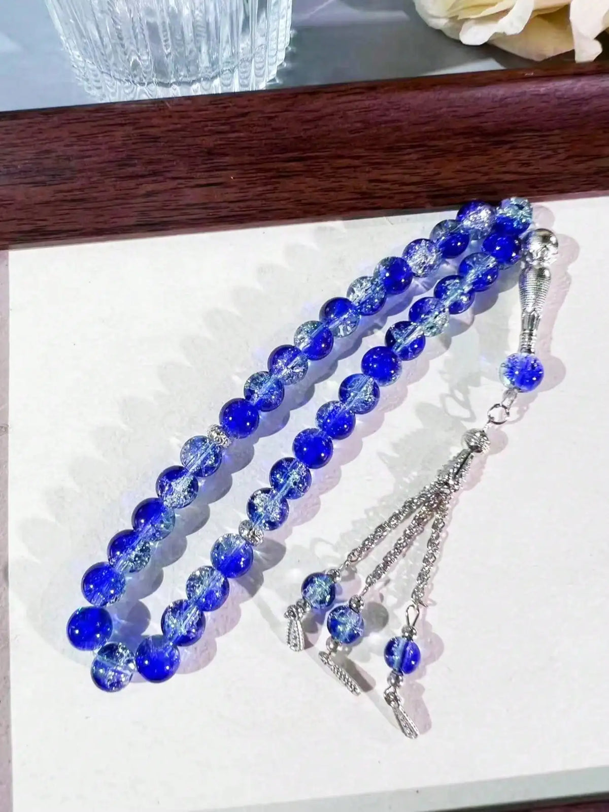 Cracked Glass Beads Tasbih