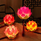 Mid-Autumn Festival Lotus Lantern Hand Held Glowing Light