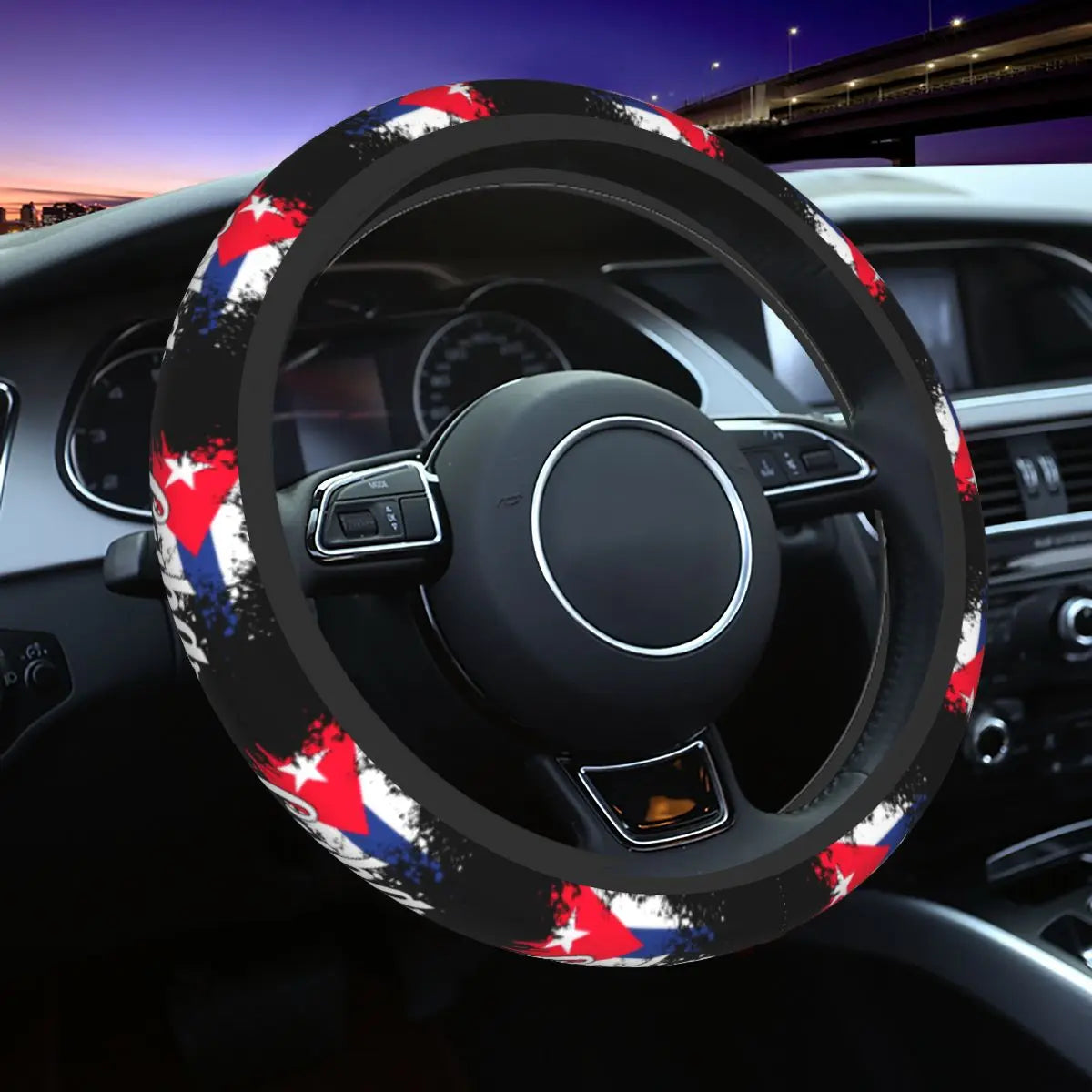 Cuba Flag Wheel Cover