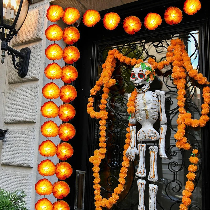 3M Marigold Artificial Flowers Day of The Dead, Halloween and Diwali Decor