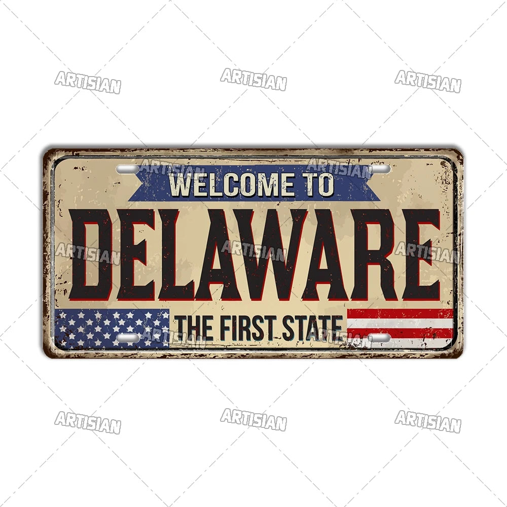 USA Landmark License Plate