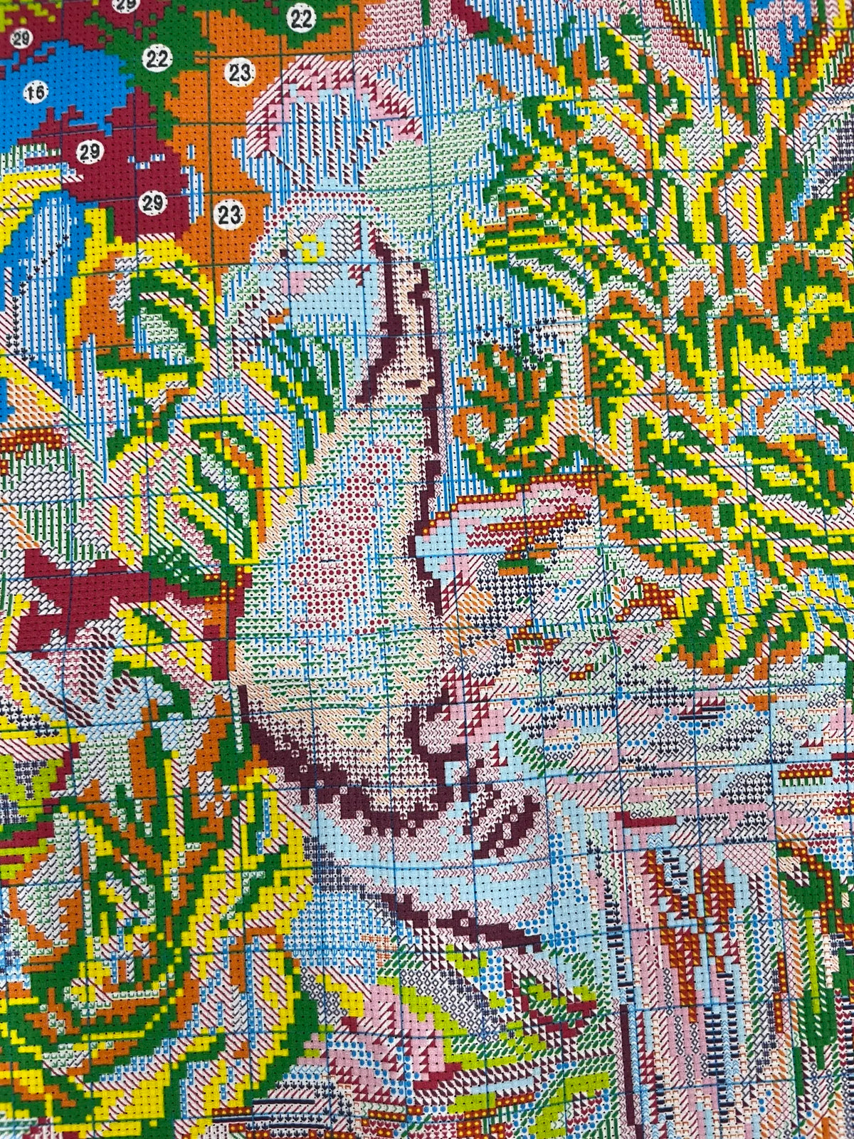 Yellow Peacocks Embroidery DIY Kit