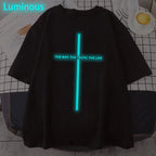 Jesus Cross Print Christian T-shirt