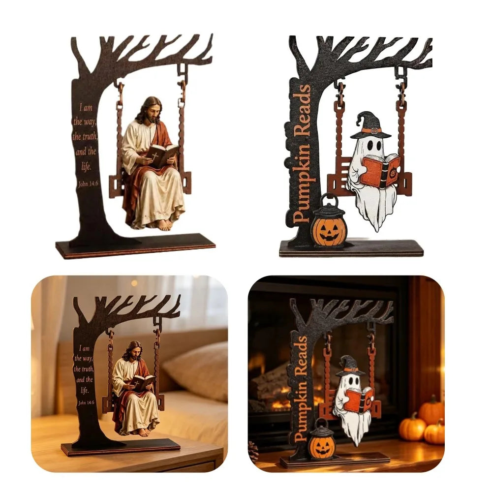 Jesus Reading Figurine Christian Home Decor