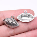 20pcs Football Charms American Football Pendants Jewelry